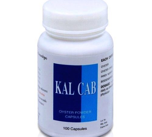 Кальций Устричный Kal Cab Oyster Powder Capsules, 100 капсул, Таиланд