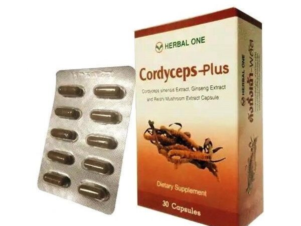 Капсулы Кордицепс Плюс / Cordyceps - Plus Herbal One, 30 капсул, Таиланд