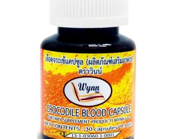 Капсулы Кровь Крокодила иммуномодулятор Wynn Brand Crocodile Blood Capsule, 30 шт. Таиланд
