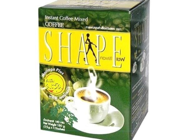Кофе для похудения с Морингой и Пиколинатом Хрома Shape Instant Coffee Mixed, 12 шт. x 15 гр. Таиланд