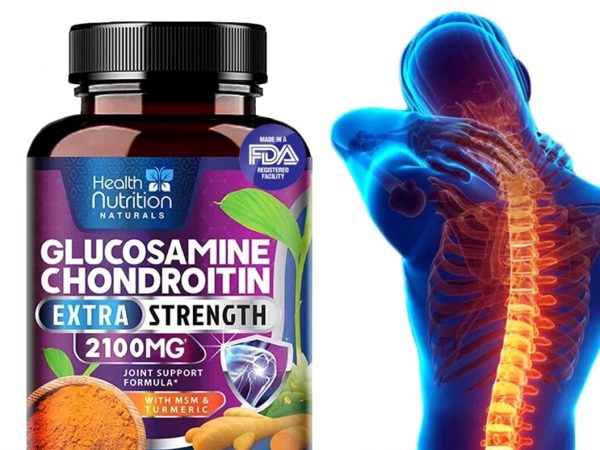 Комплекс для суставов и хрящей Глюкозамин Хондроитин Health Nutrition Glucosamine Chondroitin Extra 2100 mg. США