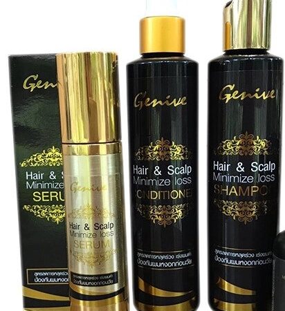 Комплекс против выпадения и для роста волос Genive Hair  Scalp Шампунь+Кондиционер+Сыворотка, 460 мл., Таиланд