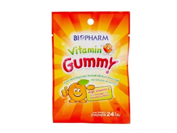 Конфеты жевательные детские с витаминами и минералами Biopharm Gummy, 60 гр. Таиланд Vitamin C