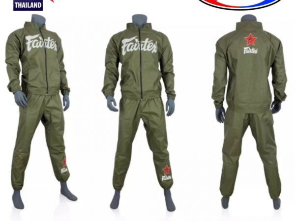 Костюм спортивный виниловый сауна Fairtex Vinyl Sweat Suit VS-2 для сгонки веса. Таиланд S VS-2 GREEN