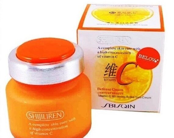 Крем активный отбеливающий с витамином C / Chijiliren Vitamin C Whitening Active Cream, 50 мл., Таиланд