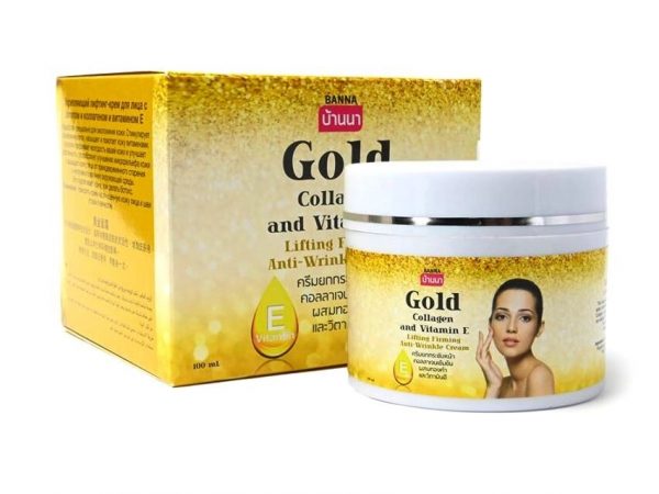 Крем антивозрастной Banna gold collagen & vitamin E anti-wrankle cream, 100 мл. Таиланд