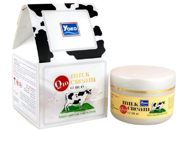 Крем антивозрастной молочный с Коэнзимом Q10 и Скваленом Yoko Milk Cream Q10, 50 мл., Таиланд
