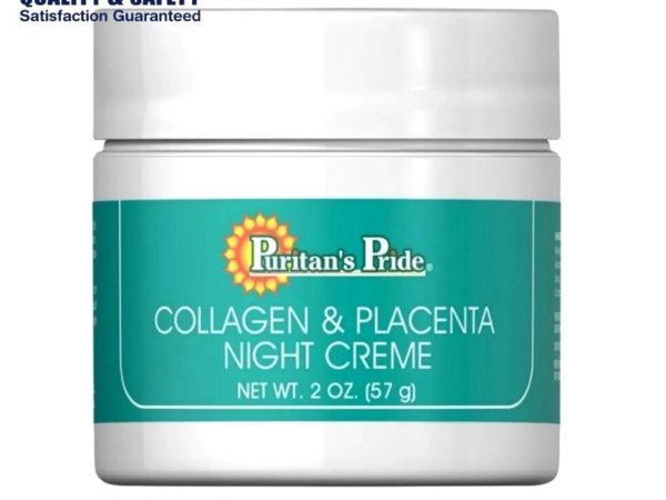 Крем для лица ночной с Коллагеном и Плацентой Puritans Pride Collagen & Placenta Night Cream, 57 гр. США