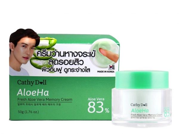 Крем для лица освежающий с Алоэ Вера Cathy Doll Aloe Ha Fresh Cream 83%, 50 мл., Таиланд