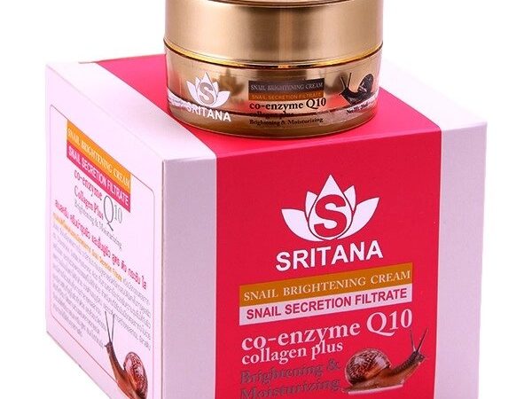 Крем для лица с фильтратом улитки и коэнзимом Q10 Sritana Snail Brightening Cream, 20 мл., Таиланд