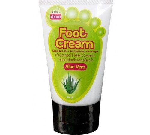 Крем для ног и пяток Алое 120мл / Banna Aloe Foot  Heel care cream 120 ml., Таиланд