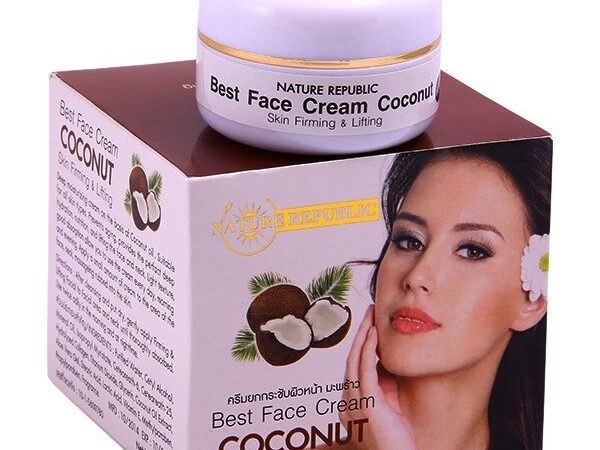Крем для подтяжки и упругости кожи с Кокосовым маслом Nature Republic Best Face Cream Coconut, 60 мл., Таиланд
