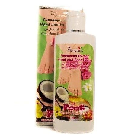 Крем кокосовый для рук и ног Pannamas Herbal Hand  Foot Cream, 200 мл., Таиланд