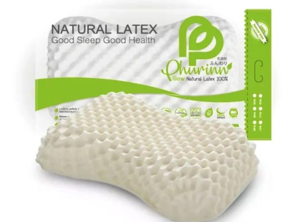 Латексная ортопедическая массажная подушка Phurinn Natural Latex модель PR-009, Таиланд