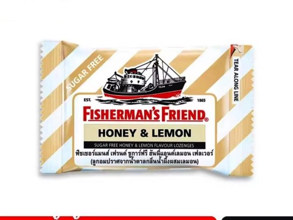 Леденцы от кашля и боли в горле Fisherman's Friend Sugar Free Flavour Lozenges, 25 гр. HONEY LEMON