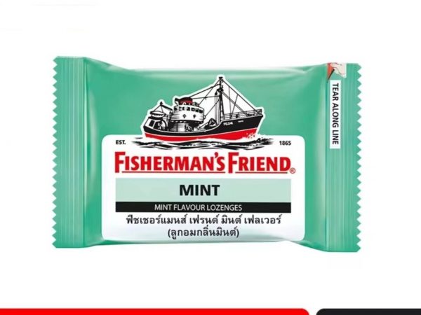 Леденцы от кашля и боли в горле Fisherman's Friend Sugar Free Flavour Lozenges, 25 гр. MINT ORIGINAL