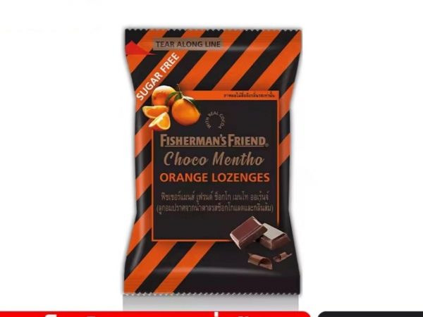 Леденцы от кашля и боли в горле Fisherman's Friend Sugar Free Flavour Lozenges, 25 гр. ORANGE LOZENGES