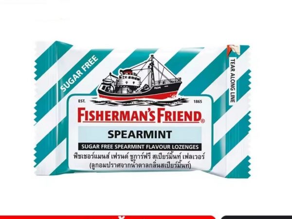 Леденцы от кашля и боли в горле Fisherman's Friend Sugar Free Flavour Lozenges, 25 гр. SPEARMINT
