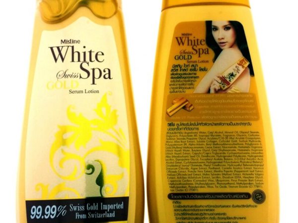 Лосьон-сыворотка для тела с Биозолотом Mistine White Spa Swiss Gold Serume Lotion, 200 мл., Таиланд