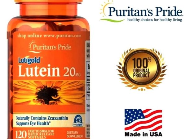Лютеин для зрения с Зеаксантином Lutein with Zeaxanthin, Puritan's Pride, 20 мг. США 120 КАПСУЛ