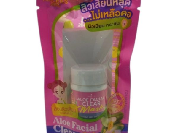 Маска для лица с алоэ вера Precious Skin Aloe Facial Clear Mask – глубокое очищение и сужение пор