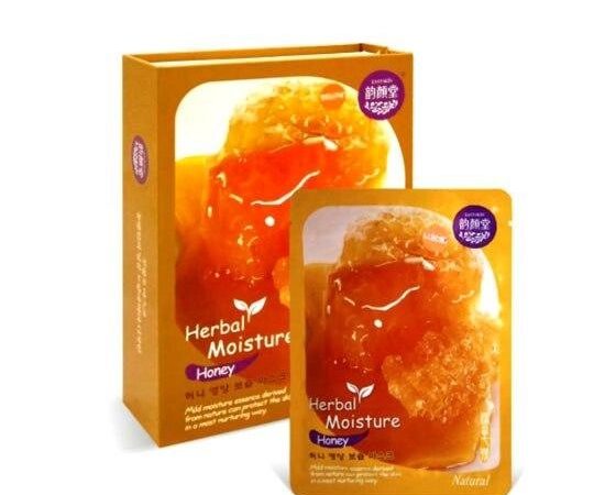 Маска для лица тканевая с медом Herbal Moisture Honey Facial Mask, 38 гр. Таиланд