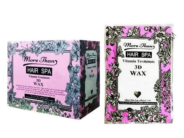 Маска для окрашенных волос Кератиновое Лечение More Than Hair SPA Vitamin Treatment 3D Wax, 24 саше. Таиланд