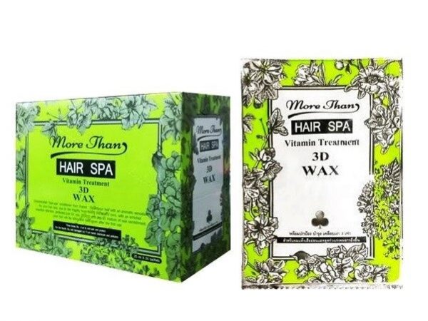 Маска для волос от выпадения Кератиновое Лечение More Than Hair SPA Vitamin Treatment 3D Wax, 1 саше. Таиланд