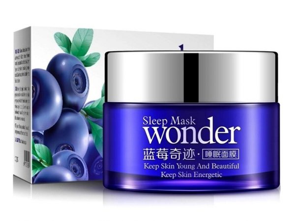 Маска ночная для лица c экстрактом Черники Wonder Blueberry Sleep Mask, 50 мл. Таиланд