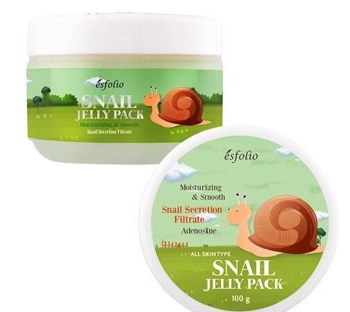 Маска ночная для лица c экстрактом секрета улитки Esfolio Snail Jelly Pack, 100 мл., Таиланд
