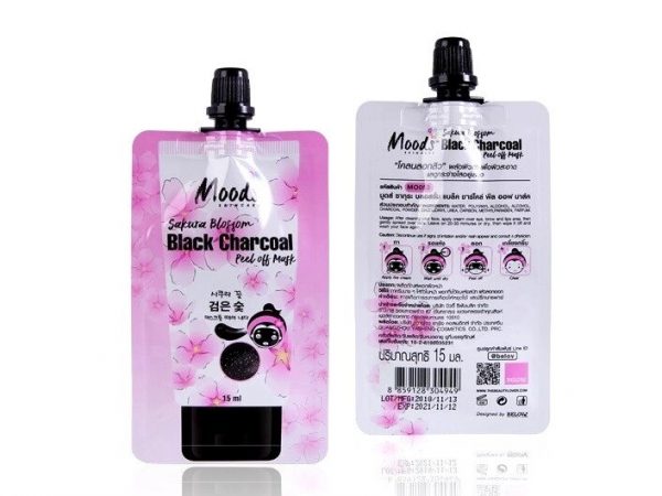 Маска-плёнка очищающая с Бамбуковым Углём и Сакурой Belov Mood's Sakura Blossom Black Sharcoal Peel of Mask