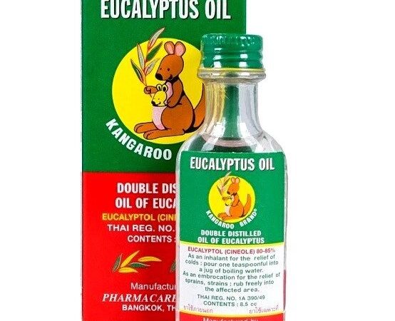 Масло Эвкалипта детское дистиллированное Eucalyptus Oil Kangaroo Brand, 8,5 мл. Таиланд