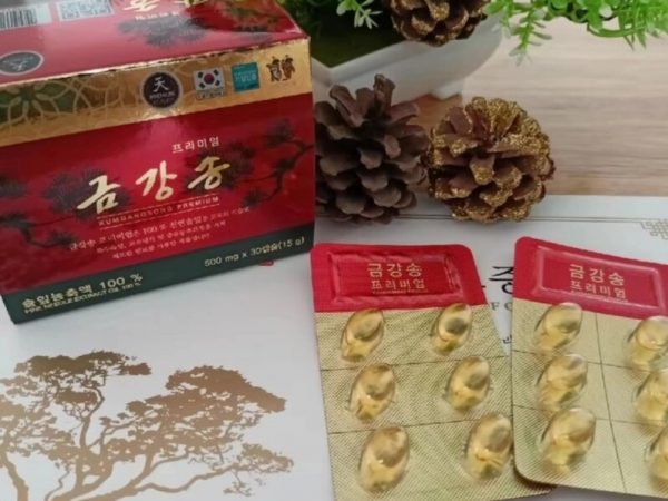 Масло корейской красной сосны для активного долголетия Cheong Song Won Kumgangsong Premium, 30 капсул, Корея