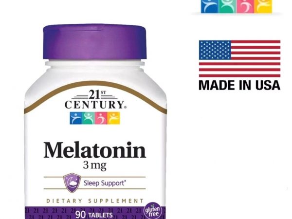 Мелатонин для нормализации сна 21st Century Melatonin Sleep Support, 3 mg 90 таблеток США