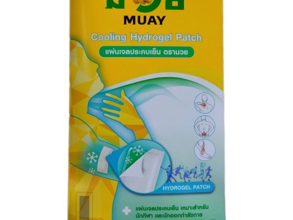 MUAY Cooling Hydrogel Patch охлаждающий пластырь для снятия боли в мышцах и суставах – гидрогелевый пластырь с ментолом