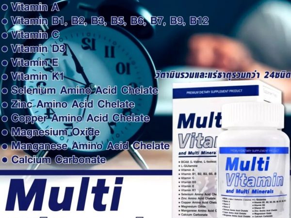 Мультивитаминный и Мультиминеральный комплекс Multi Vitamin and Multi Minerals INUVIC, 30 капсул, Таиланд