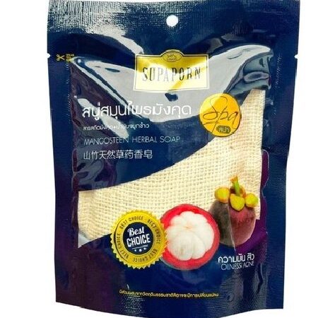 Мыло-спа  Мангостин Supaporn в мешочке  Supaporn Mangosteen soap, Таиланд, 70 гр