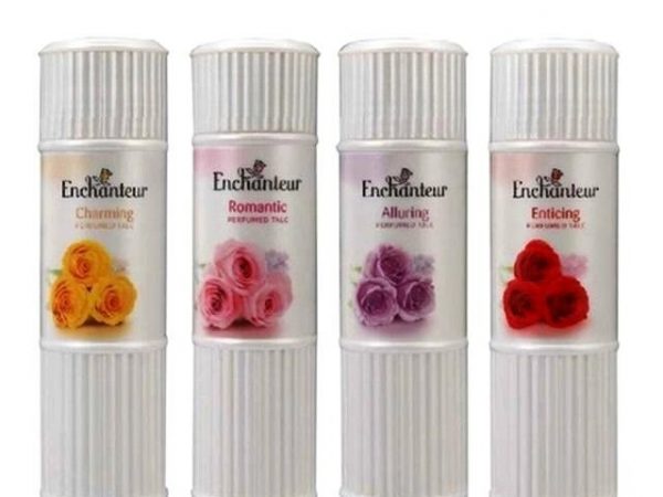 Натуральный парфюмированный женский тальк в ассортименте Enchanter Perfumed Talc, 100 гр., Таиланд