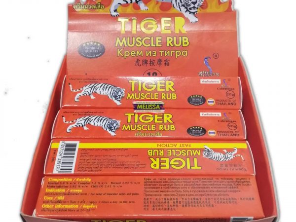 Обезболивающий, противовоспалительный крем для суставов и мышц Cobratoxan Tiger Muscle Rub Fast Action Cream, Таиланд
