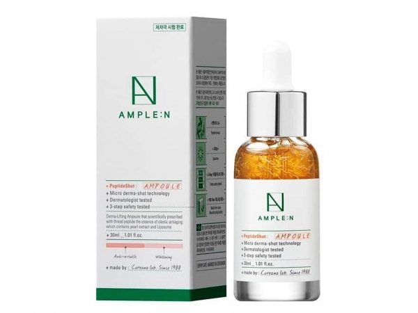 Омолаживающая сыворотка с Пептидами Coreana Lab Ample:N Peptide Shot Ampoule, Корея