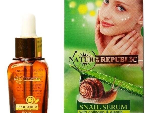 Омолаживающая сыворотка со стволовыми клетками Улитки, Коллагеном Nature Republic Snail Serum, 20 мл., Таиланд