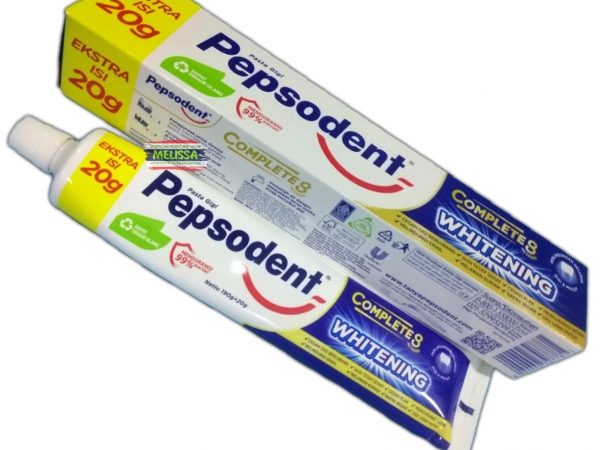 Отбеливающая зубная паста Pepsodent Whitening Complete 8 Actions, 210 гр.