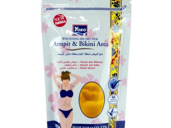 Отбеливающий солевой скраб для тела “Для зоны подмышек и бикини”  Yoko Whitening Spa Salt For Armpit & Bikini Area