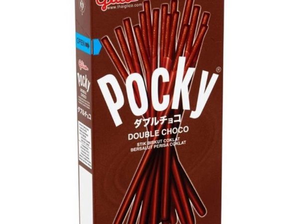 Палочки-печенье в глазури Glico Pocky Biscuit Stick, 45 гр. Таиланд (в ассортименте) DOUBLE CHOCO