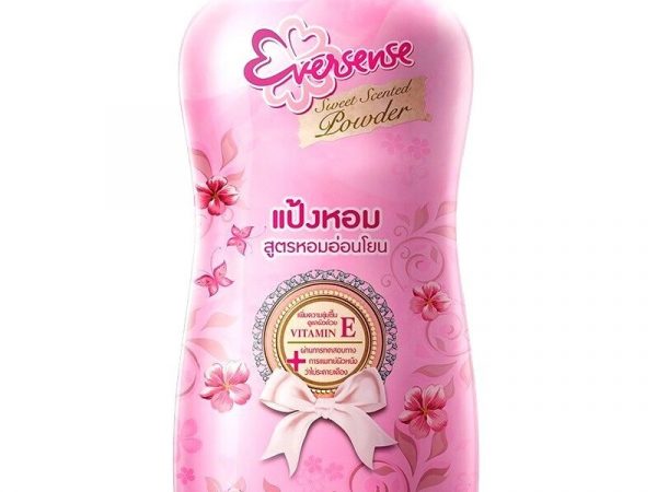 Парфюмированный женский тальк для тела Eversence Sweet Scented Powder Pink, 180 гр. Таиланд