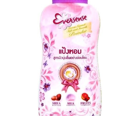 Парфюмированный женский тальк для тела Eversense Purples Sweet Scented Soft and Smooth Powder, 180 гр. Таиланд