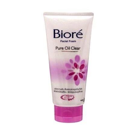 Пенка для умывания матирующая Biore Skin Caring Facial Foam Pure Oil Clear, Таиланд