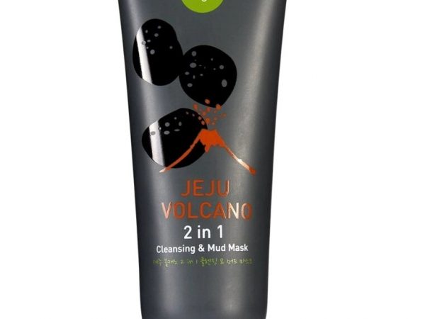 Пенка-маска очищающая для лица Baby Bright Jeju Volcano 2in1 Cleansing  Mud Mask, 50 мл, Таиланд