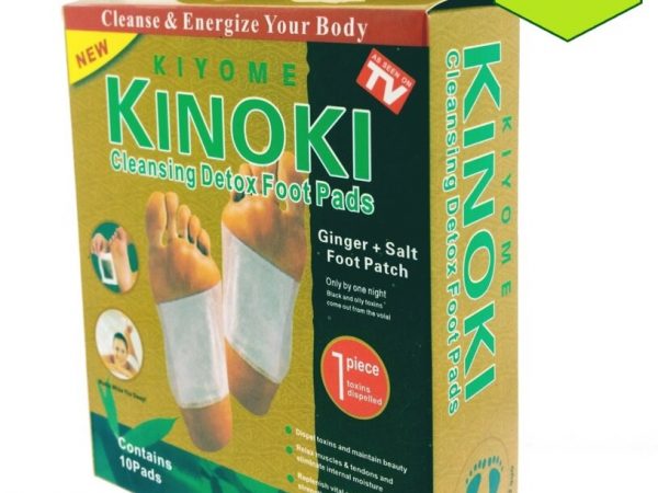 Пластырь для детоксикации, 10 шт., Таиланд / Kinoki Cleansing Detox Foot Pads