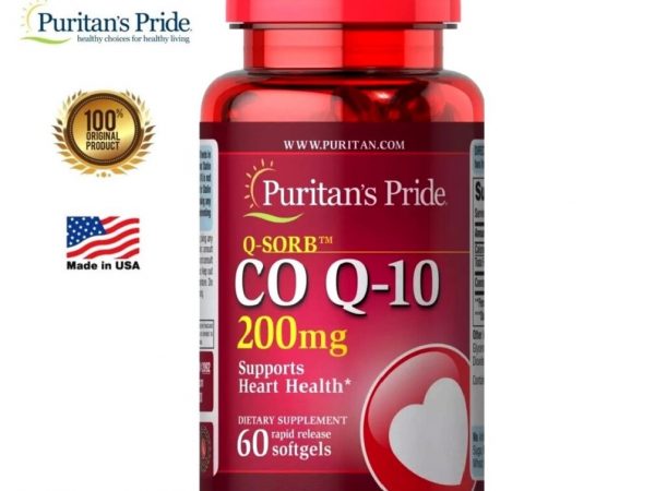 Препарат для сердечно-сосудистой системы с Коэнзимом Puritan's Pride Q-SORB Co Q-10 200 mg. США